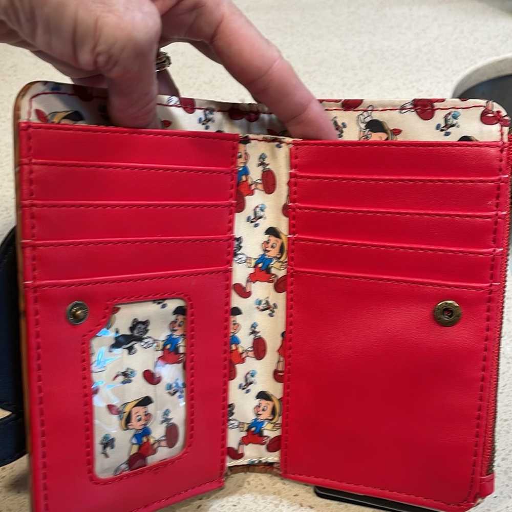 Loungefly Brown and Yellow Pinocchio Wallet - Picture 6 of 7